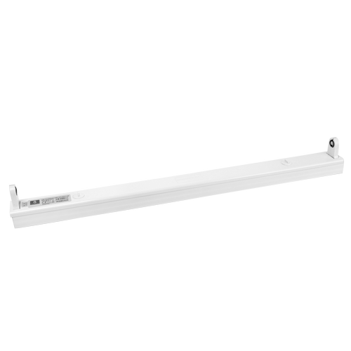 Aigostar LED T8 armatur - 60 cm hvit aluminium, for ett enkelt LED TL-rør