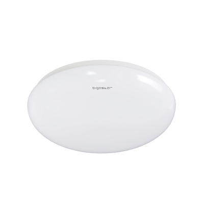 Outlet: LED Taklampe 12W 3000K - Hvit Deksel, Påbygging