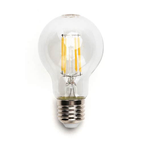 LED Filament pære A60 E27 8W 2700K Klar