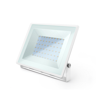 Outlet: LED Slim Lyskaster 50W 4000K Hvit - Støpt Aluminium