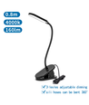 Utsalg: LED Klemmelampe Svart med Plugg/2