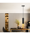 Sort Minimalistisk pendellampe - Spotlight-Stil (Pære Ikke Inkludert)