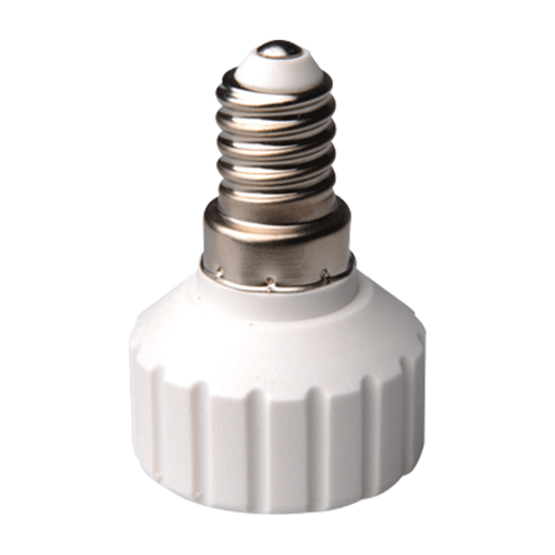 Adapter E14 til GU10 - Hvit