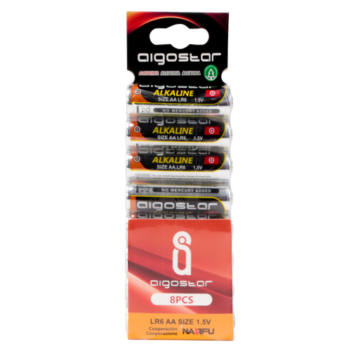 Alkalisk Batteri LR6 1,5V AA - 8-pakke