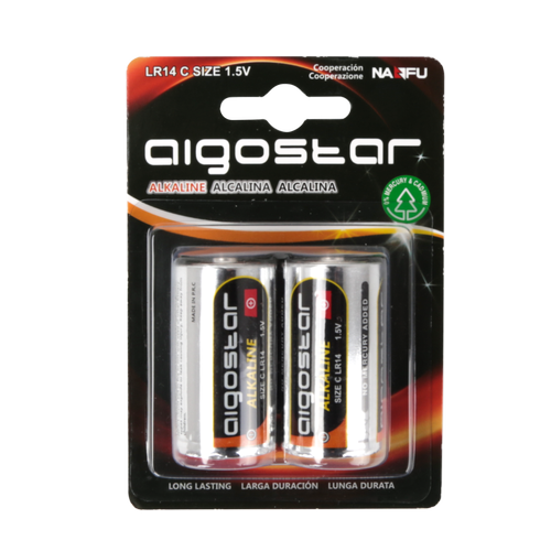 Alkalisk batteri LR14C 1.5V - 2-pakke
