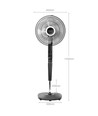 Hansa ventilator, svart
