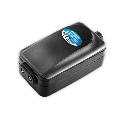 SuperStille LuftPumpe - 8W, 2x3,5L/min, L16,5 x B7,2 x H7,5 cm