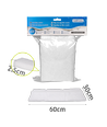 Mykt hvitt filtervatt - L60 x B30 x H2,5 cm - Hvit