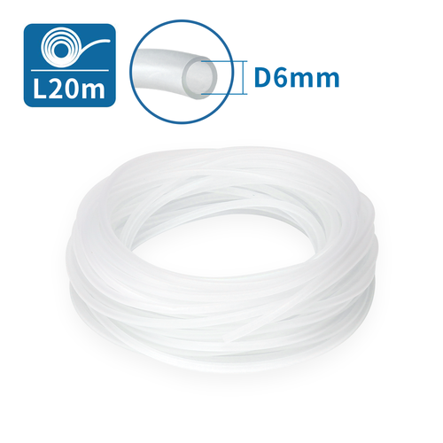 Luftslange til akvarium - 20m, Ø6mm