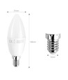 Outlet: Aigostar LED A5 C37 7W, E14 sokkel - 3000K