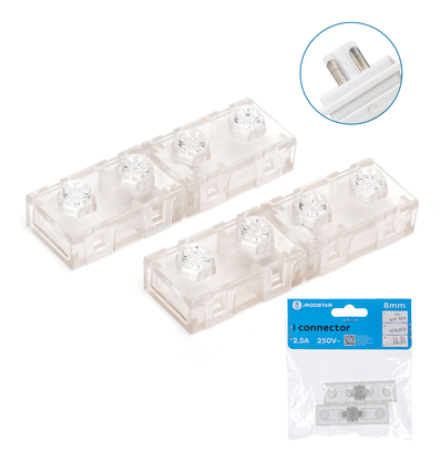 I-Connector til LED-stripe 230V - 2835, 8mm