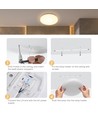 Outlet: LED Fuktbestandig Taklampe 18W 3000K IP54
