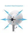 Aigostar Wave - Bordlampe Fleksibel, H280 mm, Hvit