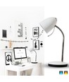Aigostar Wave - Bordlampe Fleksibel, H280 mm, Hvit