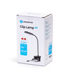 Utsalg: LED Klemmelampe Svart med Plugg/2