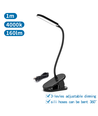 Oppladbar LED-klemmelampe V2 - Sort