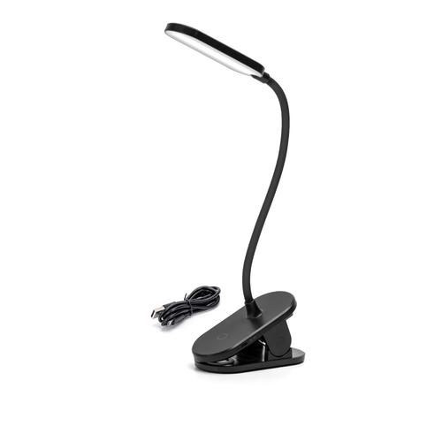 Oppladbar LED-klemmelampe V2 - Sort