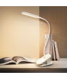 Oppladbar LED Klemmelampe - Hvit, Versjon 2