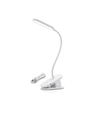 Oppladbar LED Klemmelampe - Hvit, Versjon 2