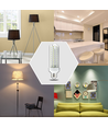 Aigostar LED B5 T3 3U 9W, E27 sokkel - 6400K, Sett med 5 stk