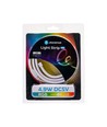 Neon LED stripe 6x12 USB med Ståltråd - Gjør-det-selv RGB, 1m 120LED/m, 4.9W, IP65 inkl. 3-nøkkel Kontroller