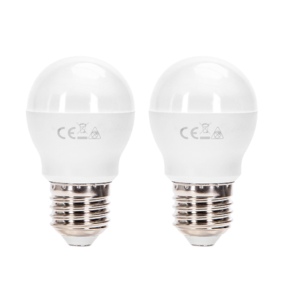 LED A5 G45 Stor Spredning E27 10W 3000K - Dobbelpakke