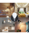 Outlet: Aigostar LED-lampe A5 G45 6W, E14 sokkel - 4000K, 500lm, erstatter 42W, sett med 5 stykker