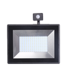 LED Projektør - Byggelampe, 100 Watt, 4000K, IP65, med bevegelsessensor, 2 år