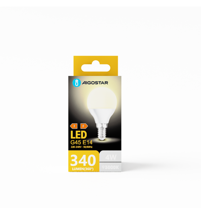 LED A5 G45 Stor Spredning - E14 4W 3000K