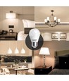 Outlet: LED A5 G45 - Stor spredning - E27, 9W, 3000K