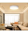 Outlet: 12W LED Taklampe 3000K - Hvit Kant - Påbygging