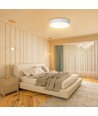 Outlet: 12W LED Taklampe 3000K - Hvit Kant - Påbygging