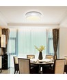 Outlet: 12W LED Taklampe 3000K - Hvit Kant - Påbygging