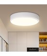 Outlet: 12W LED Taklampe 3000K - Hvit Kant - Påbygging