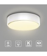 Outlet: 12W LED Taklampe 3000K - Hvit Kant - Påbygging