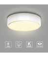 Outlet: LED Taklampe 20W 3000K Hvit Kant - Påbygging
