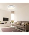 Outlet: LED Taklampe 20W 3000K Hvit Kant - Påbygging