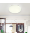 Outlet: LED Taklampe 12W 3000K - Hvit Deksel, Påbygging