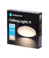 Outlet: LED Taklampe 12W 3000K - Hvit Deksel, Påbygging