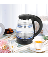 Adam Elektrisk Vannkoker 1.7L - Glass & Plast, Sort
