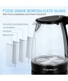 Adam Vannkoker 1,7L Glass/Plast Sort