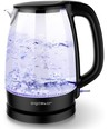 Adam Vannkoker 1,7L Glass/Plast Sort