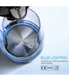 Eve Elektrisk Kjele 1.7L - Glass og Plast, Hvit