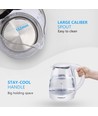 Eve Elektrisk Kjele 1.7L - Glass og Plast, Hvit