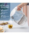 Eve Elektrisk Kjele 1.7L - Glass og Plast, Hvit