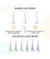 LED-bordlampe - 7W 4000K med touchdimming & RGB-nattlysfunksjon