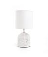 Keramisk Bordlampe - E14, 04 - Hvit