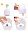 Keramisk Bordlampe - E14, 04 - Hvit