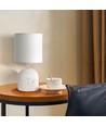 Keramisk Bordlampe - E14, 04 - Hvit