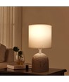 Keramisk Bordlampe - E14, 04 - Hvit